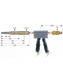 Термоелемент (термопара) для газового обладнання Baron, Bertos, Cookmax, Mareno, Modular, Olis 102247 М9х1