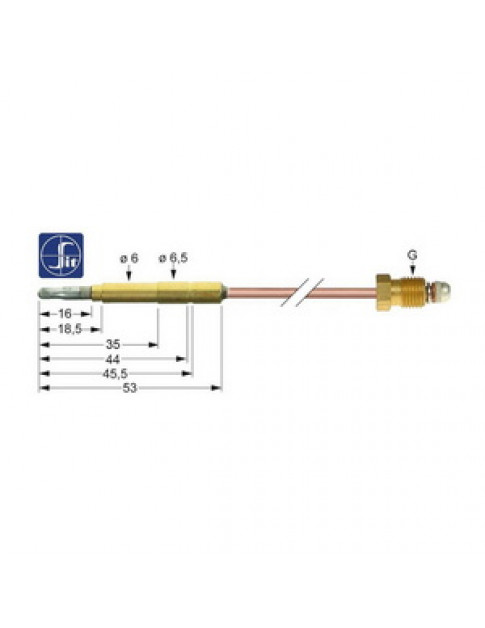 Термоелемент (термопара) для газового обладнання Angelo-Po, Bertos, SIT 102573 M9x1