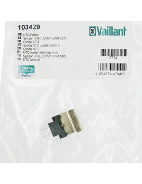 Датчик температури NTC накладний D=15 мм для газового котла Vaillant TEC plus 103429 Датчик температури NTC накладний D=15 мм для газового котла Vaillant TEC plus 103429