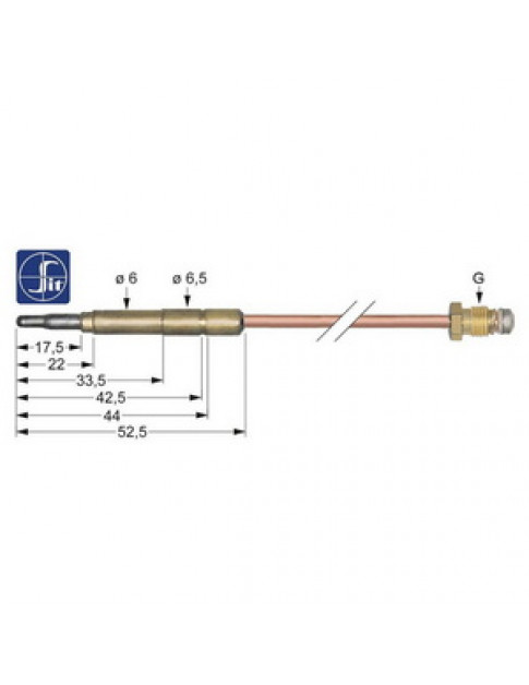 Термоелемент термопара для газового обладнання Mareno, MBM, SIT 107618 M10x1