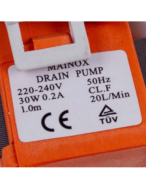Помпа (насос) для пральної машини Ardo 10MA52 Mainox (в зборі) 30 Вт 10MA52 (контакти роздільні ззаду, на 3 саморізи)
