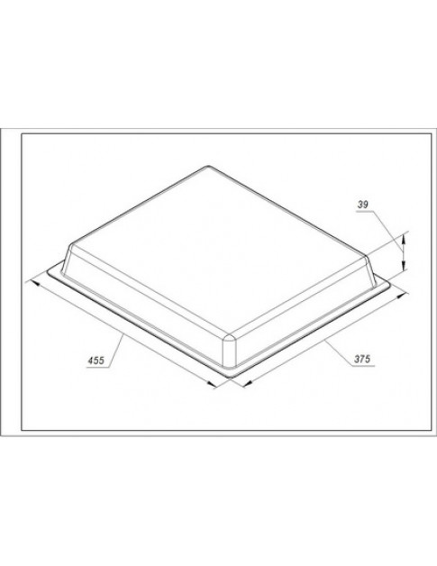Деко HZ632070 455x375x39mm для духовки Bosch 11029049