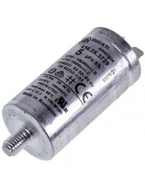 Electrolux 1125427003 Пусковий конденсатор 5uF 425/475V 59x30mm DUCATI для сушильної машини