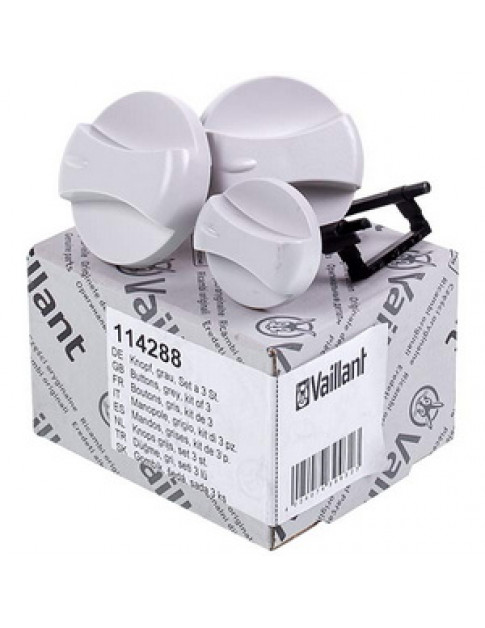 Комплект ручок керування (3 шт.) для газового котла Vaillant Turbo/Atmo MAX Pro/Plus 114288