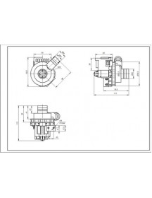 Помпа (насос) для пральної машини 118829482 Haoli 30W PX1-40A (Saturn)