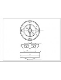 Двигун для пилососа Bosch 12022125 SKL D=120/83 mm H=26/105 mm 800 W