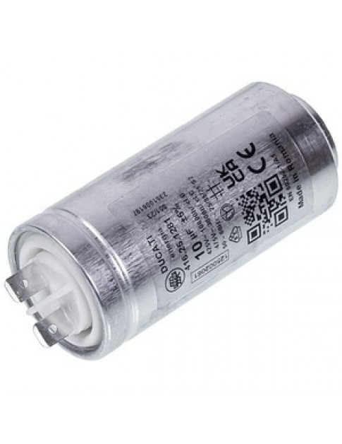 Конденсатор для сушки стиральной машины AEG 1250020615 Ducati 10uF 425V 72x35 мм (2 клеммы) Конденсатор для сушки стиральной машины AEG 1250020615 Ducati 10uF 425V 72x35 мм (2 клеммы)