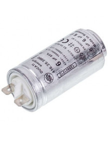 Пусковий конденсатор для сушильної машини Electrolux 1256418102 DUCATI 6uF 425V 58x30mm (2 клеми)