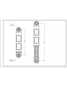 Амортизатор бака для пральної машини PATENT Electrolux 1322553510 60N L=165-240mm D отвору=11mm