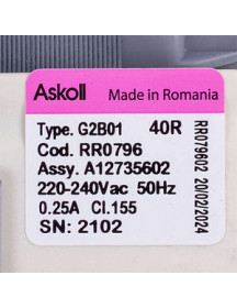 Помпа (насос) для пральної машини AEG 1325100517 RR0520 Askoll (в зборі) M144 0.2 A (контакти роздільні ззаду)