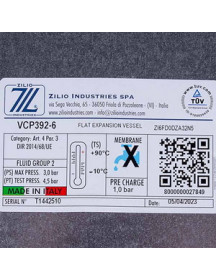 Розширювальний бак Zilio VCP392-6 л 3/8&apos&apos для газового котла (універсальний)13C0000600