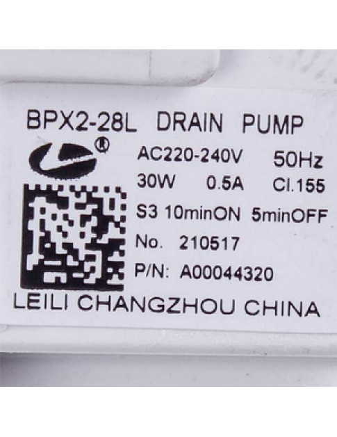 Помпа 30W BPX2-28L циркуляційна для посудомийної машини Electrolux 140000443022