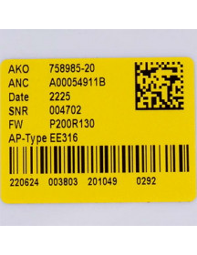 Модуль управління для посудомийної машини Electrolux 140000549117 (без прошивки)