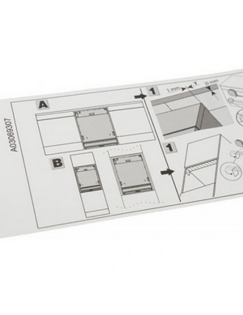 Фольга для захисту меблів від пара 140030693059 посудомийної машини Electrolux