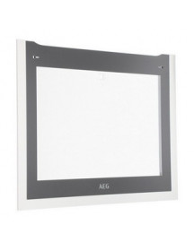AEG 140037378027 Скло дверей зовнішнє (з кріпленням) для духовки 594x470mm