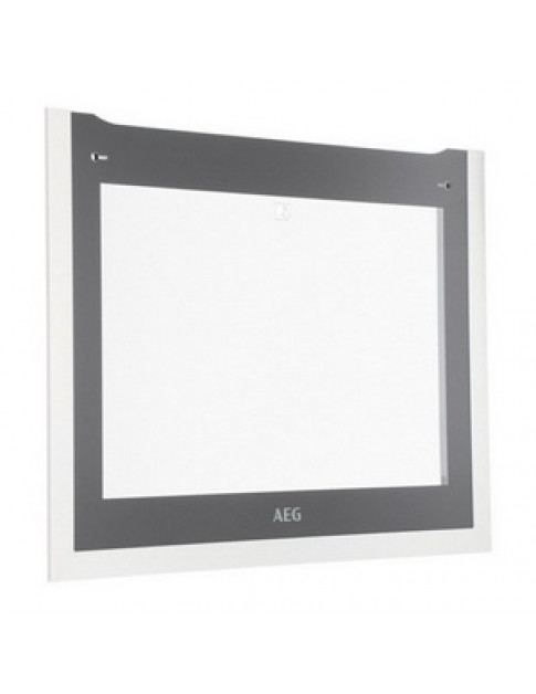 AEG 140037378027 Скло дверей зовнішнє (з кріпленням) для духовки 594x470mm