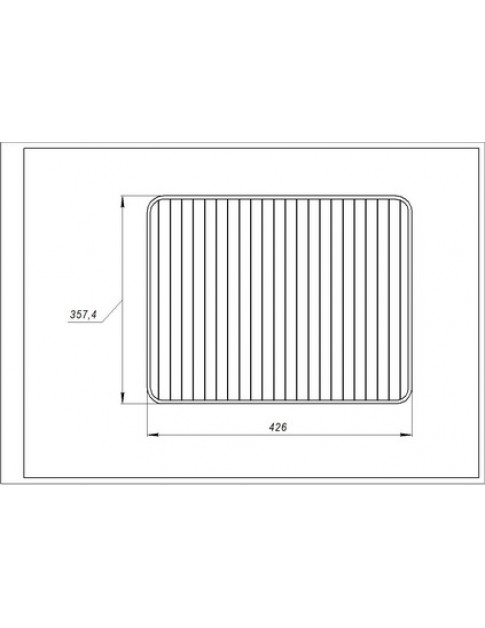 Решітка 426x357,4mm для духовки Electrolux 140066595012 Решітка 426x357,4mm для духовки Electrolux 140066595012