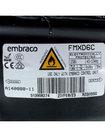 Компресор для холодильника AEG 140143566093 Embraco FMXD9C R600а (з модулем управління)
