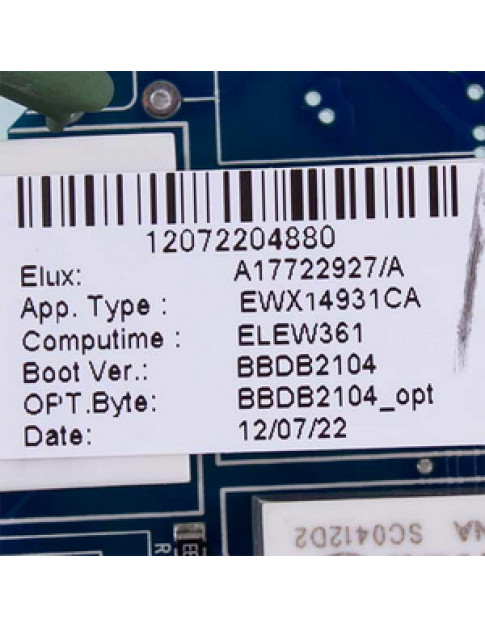 Плата управления для вертикальной стиральной машины AEG 140177229279