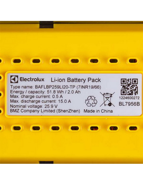 Акумулятор для акумуляторного пилососа Electrolux 140242294019 25V Li-Ion