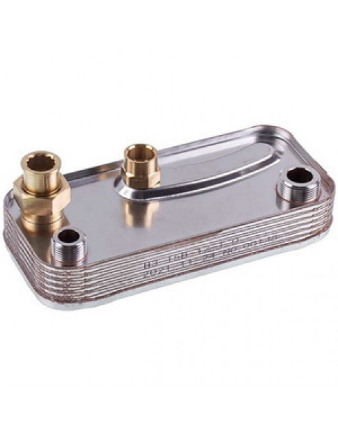 Теплообмінник пластинчастий ГВП (12 пластин) для газового котла Hermann Supermicra, Micra 2 15002479 Теплообмінник пластинчастий ГВП (12 пластин) для газового котла Hermann Supermicra, Micra 2 15002479