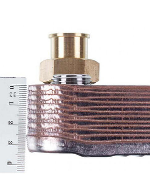 Теплообмінник пластинчастий ГВП (12 пластин) для газового котла Hermann Supermicra, Micra 2 15002479 Теплообмінник пластинчастий ГВП (12 пластин) для газового котла Hermann Supermicra, Micra 2 15002479