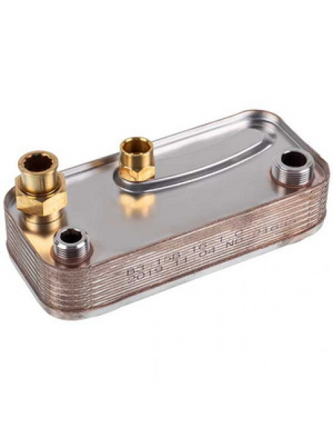 Теплообмінник пластинчастий ГВП (16 пластин) для газового котла Hermann Micra 2, Supermicra 15003389