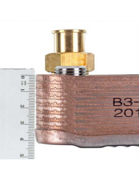 Теплообмінник пластинчастий ГВП (16 пластин) для газового котла Hermann Micra 2, Supermicra 15003389