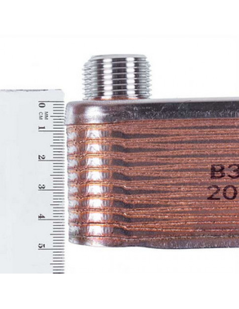 Теплообмінник пластинчастий ГВП (18 пластин) для газового котла Hermann Thesi 15004403