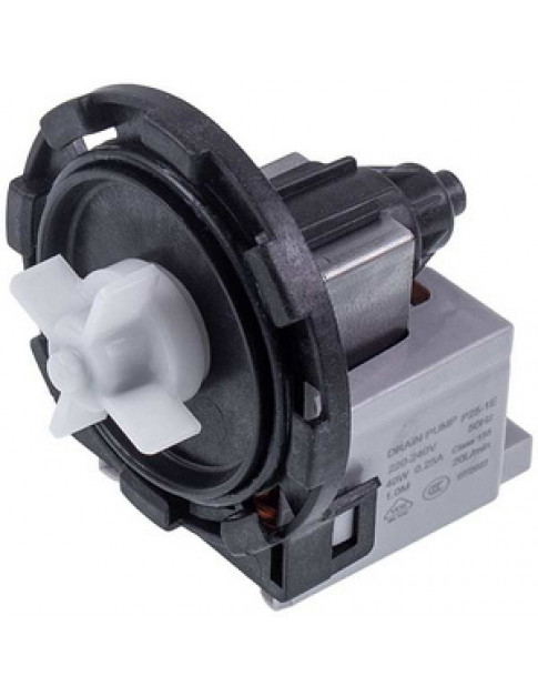 Помпа (насос) для пральної машини 15011 Drain Pump 40 Вт P25-1E (контакти роздільні ззаду; на 8 засувок)