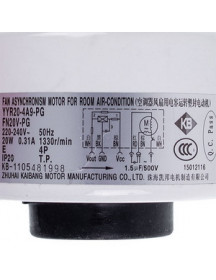 Мотор вентилятора блока для кондиціонера C&H 15012116 YYR20-4A9-PG(FN20V-PG) 20W 220-240V 0.31A, шток 8x49mm Мотор вентилятора блока для кондиціонера C&H 15012116 YYR20-4A9-PG(FN20V-PG) 20W 220-240V 0.31A, шток 8x49mm