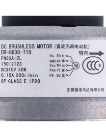 Мотор вентилятора блоку для кондиціонера C&H 15012123 DR-8838-715(FN30A-ZL) 30W 310V 0.15A, шток 8x44mm Мотор вентилятора блоку для кондиціонера C&H 15012123 DR-8838-715(FN30A-ZL) 30W 310V 0.15A, шток 8x44mm