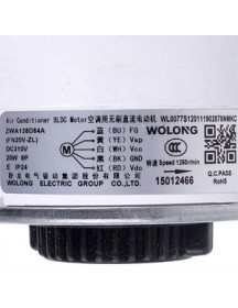 Мотор вентилятора блоку для кондиціонера C&H 15012466 ZWA138D84A(FN20V-ZL) 20W 310V, шток 8x37mm