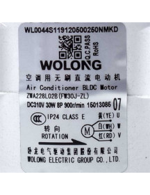 Мотор вентилятора блоку для кондиціонера C&H 1501308506 FW30J-ZL 30W 310V, шток 8x75mm