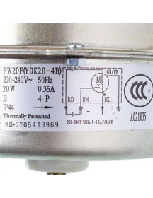 Мотор вентилятора блока для кондиціонера Cooper&Hunter (C&H) 1501315604 FW20F(YDK20-4B) 20W 220-240V 0.35A