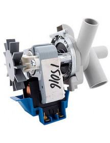 Помпа (насос) для пральної машини 15016 (в зборі) 100 Вт (контакти роздільні сбоку, на 3 саморізи)