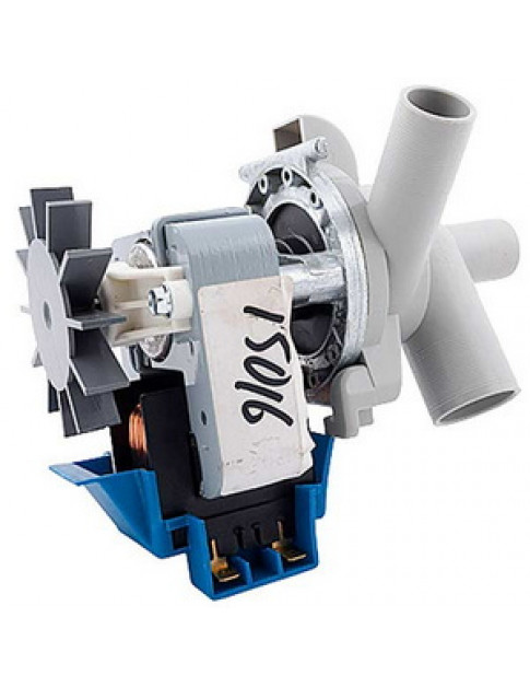 Помпа (насос) для пральної машини 15016 (в зборі) 100 Вт (контакти роздільні сбоку, на 3 саморізи)