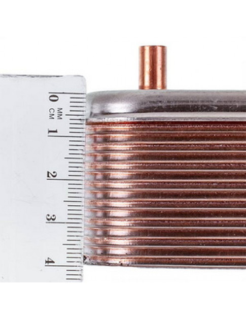 Теплообмінник пластинчастий ГВП Zilmet (16 пластин) для газового котла Sime 17A1901610 Теплообмінник пластинчастий ГВП Zilmet (16 пластин) для газового котла Sime 17A1901610