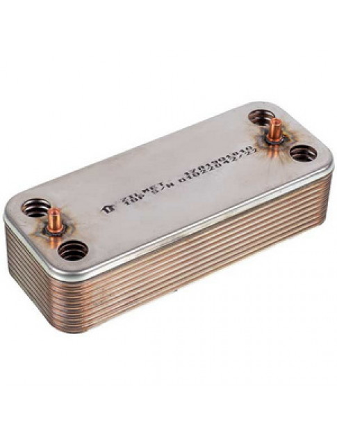 Теплообмінник пластинчастий ГВП Zilmet (18 пластин) для газового котла 17A1901810