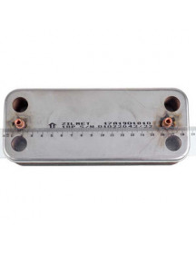 Теплообмінник пластинчастий ГВП Zilmet (18 пластин) для газового котла 17A1901810 Теплообмінник пластинчастий ГВП Zilmet (18 пластин) для газового котла 17A1901810