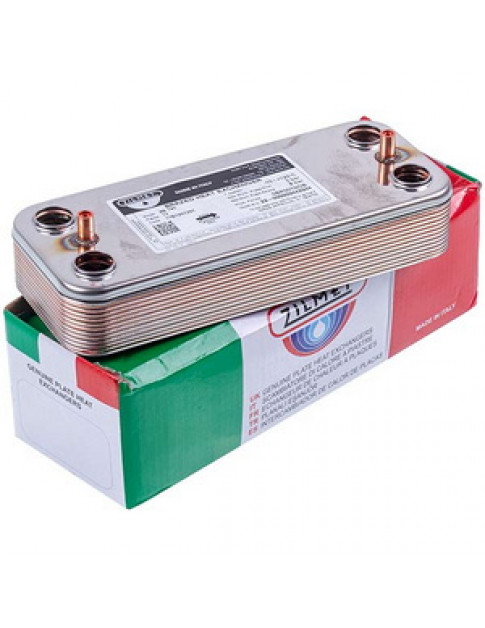 Теплообмінник пластинчастий ГВП Zilmet (12 пластин) для газового котла Beretta City, Mynute, Exclusive 17B1901201 Теплообмінник пластинчастий ГВП Zilmet (12 пластин) для газового котла Beretta City, Mynute, Exclusive 17B1901201