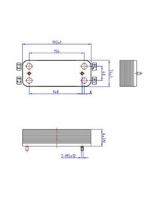Теплообмінник пластинчастий ГВП (14 пластин) для газового котла 17B1901400 Теплообмінник пластинчастий ГВП (14 пластин) для газового котла 17B1901400