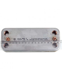 Теплообмінник пластинчастий ГВП Zilmet (14 пластин) для газового котла Ariston, Сhaffoteaux, Sime, Viessmann 17B1901426 Теплообмінник пластинчастий ГВП Zilmet (14 пластин) для газового котла Ariston, Сhaffoteaux, Sime, Viessmann 17B1901426