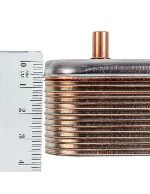 Теплообмінник пластинчастий ГВП Zilmet (14 пластин) для газового котла Ariston, Сhaffoteaux, Sime, Viessmann 17B1901426 Теплообмінник пластинчастий ГВП Zilmet (14 пластин) для газового котла Ariston, Сhaffoteaux, Sime, Viessmann 17B1901426