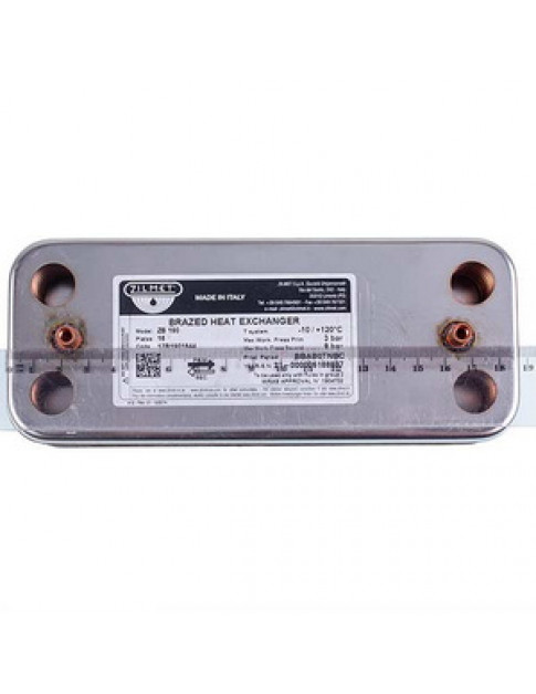 Теплообмінник пластинчастий ГВП Zilmet (16 пластин) для газового котла Ariston 17B1901644