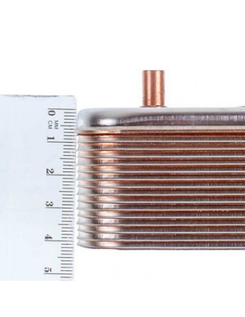 Теплообмінник пластинчастий ГВП Zilmet (16 пластин) для газового котла Ariston 17B1901644