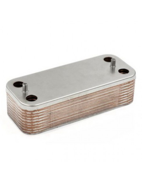 Теплообмінник пластинчастий ГВП (18 пластин) для газового котла 17B1901800