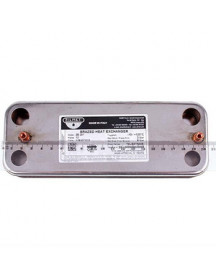 Теплообмінник пластинчастий ГВП Zilmet (12 пластин) для газового котла Saunier Duval Themaclassic, Isotwin 17B2071213 Теплообмінник пластинчастий ГВП Zilmet (12 пластин) для газового котла Saunier Duval Themaclassic, Isotwin 17B2071213