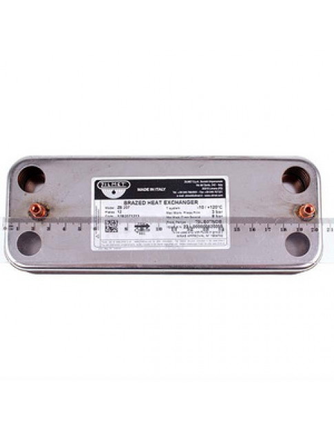 Теплообмінник пластинчастий ГВП Zilmet (12 пластин) для газового котла Saunier Duval Themaclassic, Isotwin 17B2071213