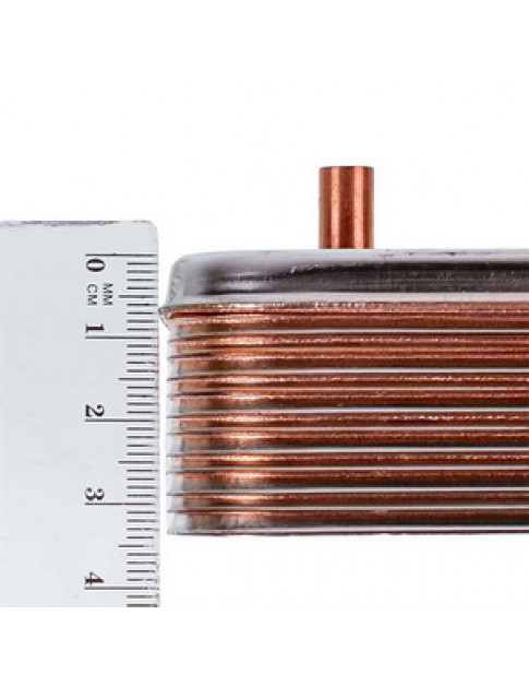 Теплообмінник пластинчастий ГВП Zilmet (12 пластин) для газового котла Saunier Duval Themaclassic, Isotwin 17B2071213